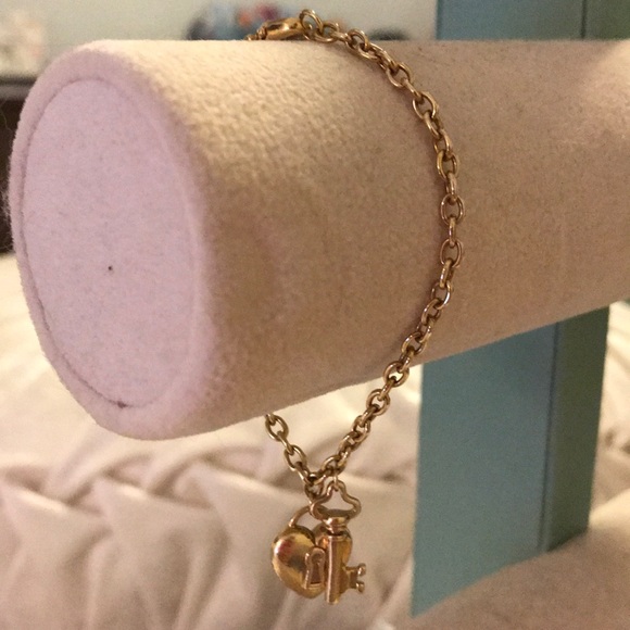 Tiffany & Co. Lock and Skeleton Key Heart Charm - Picture 3 of 8